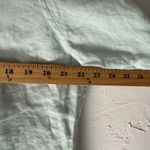 L.L.Bean  Size Large 100% Linen Blue Cottage Peasant Button Long Sleeve Blouse Photo 6