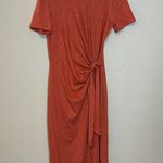 Boden Knot Front Jersey Knit Dress Size 6 R NWT Red Photo 2