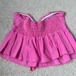 Amazon Hot Pink preppy strapless top Photo 3