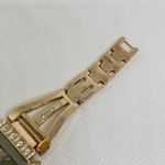 Cruise club women watch gold tone 25mm crystals quartz analog 7” running Photo 3