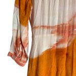 Anthropologie  Dolan Cora Orange Tie Dye Print Button Front Maxi Shirt Dress 6 Photo 8
