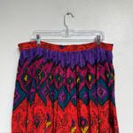 Neiman Marcus  Red Silk Vintage Maxi Skirt Sz 16 Photo 7