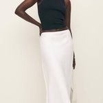 Reformation Layla Linen Skirt White size Large petite Photo 2