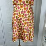 NWT Cotton Candy Retro Floral Halter Neck Cut Out Mini Dress Size M Orange Size M Photo 6