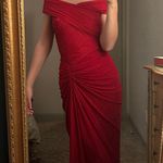 Tadashi Shoji Red Formal Floor Length Dress Photo 0