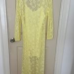 Open Edit Yellow Lace Maxi Dress Photo 7