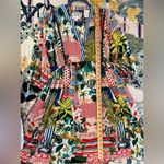 LULALIFE L Australian Boho Boutique Tropical Dress Green Size L Photo 12