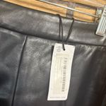 Nasty Gal ‎ Black Fringe Faux Leather Shorts Size 4 Photo 4