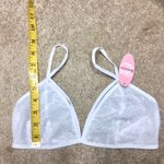 Anemone  White Lace Bralette One Size Photo 4