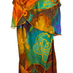 Jams World Rose Path Mini Dress Abstract Art to Wear Quirky Ruffle Size XS Photo 0