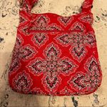 Vera Bradley  Red Bandana Quilted Adjustable Cross Body Bag Photo 5