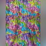 Rainbow floral lace bra top slip nightie, size 1X Photo 1