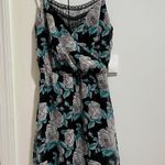 Charlotte Russe Lace Lined Floral Surplice Chiffon Dress Photo 0
