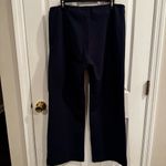 J. McLaughlin  Navy Pull-On Straight Leg Pants Size 14 Stretch Workwear Luxury Photo 8