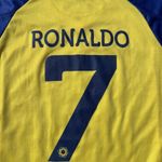Cristiano Ronaldo Al Nassr FC 22/23 Authentic Yellow Home Soccer Jersey Photo 2