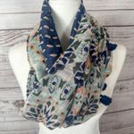 Stella & Dot Reversible Lightweight Mosaic Infinity Tassel Scarf, EUC, One Size Photo 5