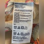 Tommy Hilfiger  Pink and Cream Paisley Midi Dress size L with tie waist Photo 5