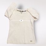 Burberry Brit Long Sleeve Crew Neck Sweater Womens‎ Size M Cream Size M Photo 3