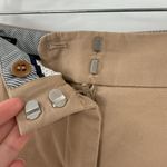 Talbots Cream Zip Fly Flat Front Pockets Casual Capri Pants Women's Size 6P Photo 3