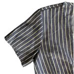 potter's pot Womens  Blue White Stripe Nautical Cropped Wide Leg Jumpsuit Size M Photo 4