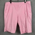 New York & Company Shorts Manhattan Chino Womens 10 Pink Gingham Plaid Bermuda Photo 0