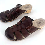 UGG ‎ Fisherman Ore Clogs Sherpa lined Gaucho shoes sandals Size 9 Photo 0
