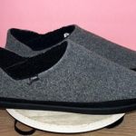 Toms Faux Shearling Ezra Slippers Gray Black Comfy Cozy Casual Warm Minimalist Photo 0