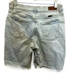 Wrangler light wash distressed denim Bermuda length short with tough hem size 8 Photo 2