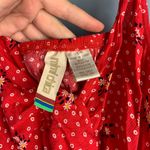 Francesca's  Red Floral Tie Romper Photo 4