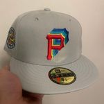 New Era Myfitteds PlayStation 3.0 Pittsburgh pirates three rivers stadium patch size 7 1/8 brand new Photo 0