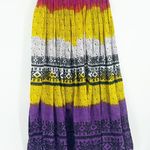 Vintage Y2K Bohocore Minimalist Ruffle Maxi Skirt SZ M Early 2000s Size M Photo 4