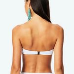 Ramy Brook  White Venus Tie Front Adjustable Sweetheart Swim Bikini Top Size S Photo 1