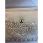 Glamorous White Beaded Sequin Clutch Evening Bag Formal Purse Fine Arts Bag Photo 6