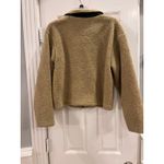 The Great Outdoors Faux Sheering Sherpa Cropped Jacket Women Large Neutral Twee Brown Photo 3