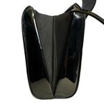 Vintage Black Patent Vinyl Grosgrain Bow Box Purse Photo 6