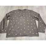 Foxcroft  Women's Full Zip Cardigan Sweater Brown Leaves Size XL Photo 3