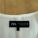 ZARA  Sleeveless Top Satin Size XS White Photo 1