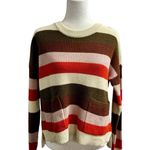 Madewell  Patch Pocket Pullover Long Sleeve Knit Sweater Striped Medium M Photo 1