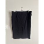 Torrid Black Skirt Stretch Goth Plus Size 4 4X Whimsygoth Witch Boho Casual Slit Photo 3