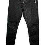 AG Adriano Goldschmied AG Black Shimmer Farrah Ankle High-Rise Jeans Photo 0