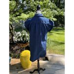 Old Navy  Women Denim Cotton S/S Button Down Shirt Dress Sz Med Dark Blue Wash J1 Photo 1