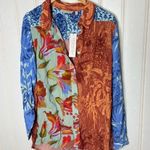 Soft Surroundings  Hermosa Tunic Shirt Multi Print Large 102 Photo 5