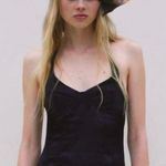 ZARA Rare! Black Satin Seamed Bustier Lingerie Style Mini Dress Photo 4