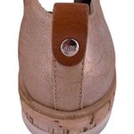 AGL Juliet Metallic Rose Gold Leather Cork Platform Oxfords Size 36.5 Pink Photo 8