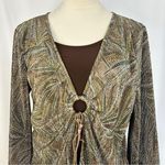 Dress Barn Vintage Blouse Womens Petite Large Tank Top Underneath High Low Hem Photo 1