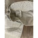 American Eagle  Striped Tie Waist Straight Leg Pants Ivory Blue Size‎ 10 Photo 2