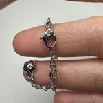 Swavorski Swarovski Crystal Sweet Blossom Pink Blue Aurora Borealis Necklace Silver Tone Photo 3