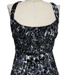 Free People  Virgo Moon‎ Velvet Slip Minidress Gray Black Leopard Size Medium Photo 4