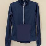 Athleta  1/2 Zip Pullover Navy Blue Tech Jacket Sz XS Active Athletic Photo 0