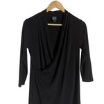 Clara Sun Woo Black Jersey 3/4 Sleeve V Photo 1